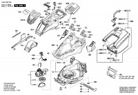 Bosch 3 600 HB9 300 Advancedrotak 750 Lawnmower 230 V / Eu Spare Parts